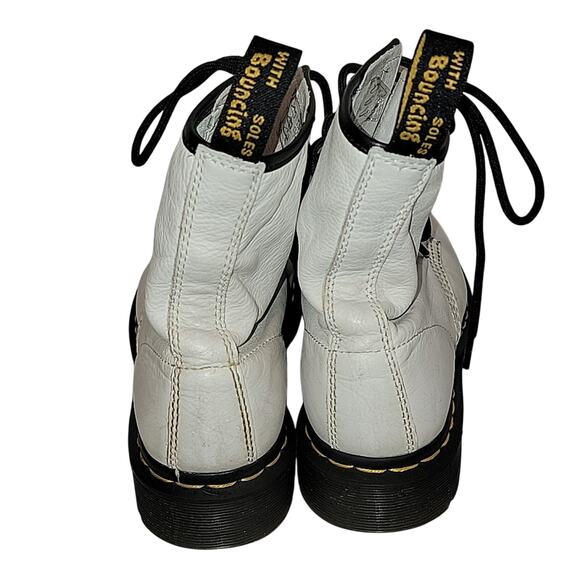 Dr. Martens 1460 Laced Virginia Leather Lace Up Boots, 8 - Picture 4 of 10